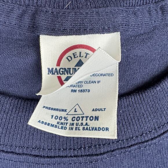 Vintage CSI Las Vegas T-Shirt Men's Large Blue TV Show Promo Crime Scene Y2K - Picture 3 of 5